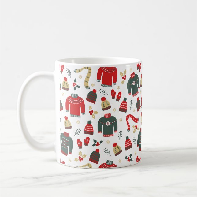 Chandails de vacances Casquettes & Mittens Mug (Gauche)