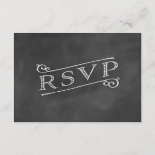 Chandelier Chalkboard UAWG RSVP Karte
