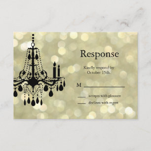 Chandelier en or brillant RSVP