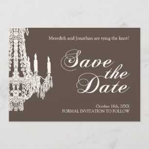 Chandelier Enregistrer la date Invitation