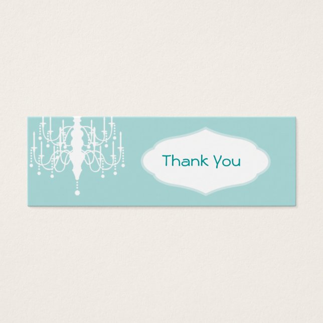 Chandelier Favor Tags (Vorderseite)