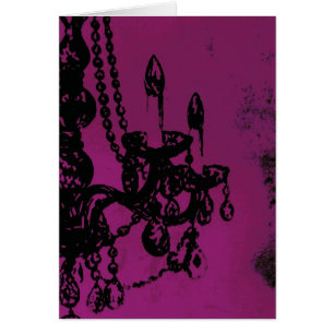 Chandelier Glamor ~ Carte / Invitations