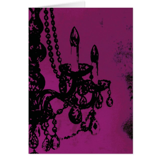 Chandelier Glamor ~ Carte / Invitations (Devant)