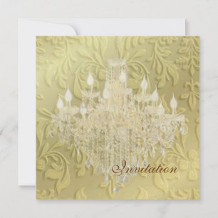 Chandelier, invitations de mariage