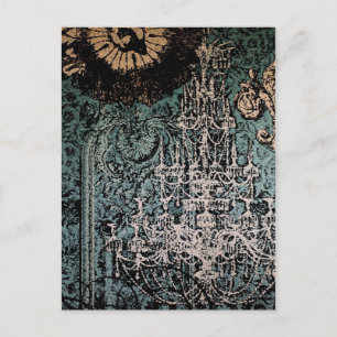 Chandelier Romance ~ Postcard Postkarte