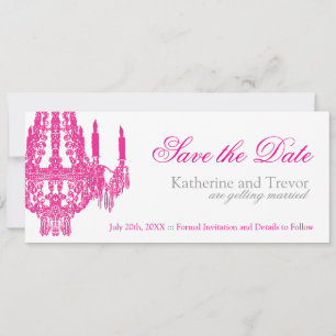 Chandelier Save the Date Hochzeitseinladung Einladung