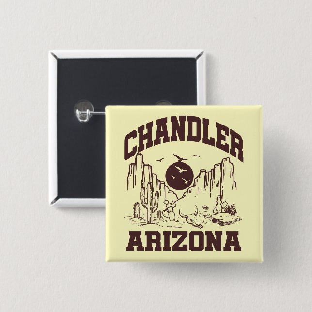 Chandler, Arizona Button (Vorne & Hinten)