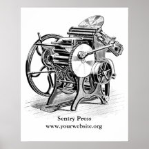 Chandler & Price Letterpress-Plakat