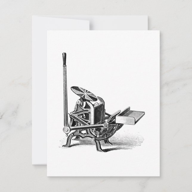 Chandler & Price Pilot Letterpress Grußkarte Dankeskarte (Vorderseite)