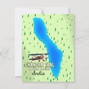Chandra Taal Himachal Pradesh lac indien carte