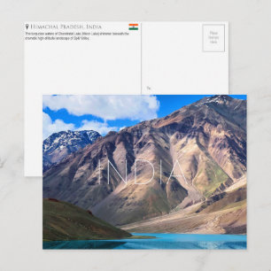 Chandratal-See, Spiti-Tal, Indien Reise Postkarte