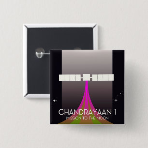 chandrayaan -1 Weltraummission auf dem Mond Button