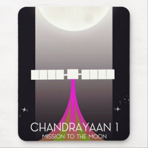 chandrayaan -1 Weltraummission auf dem Mond Mousepad
