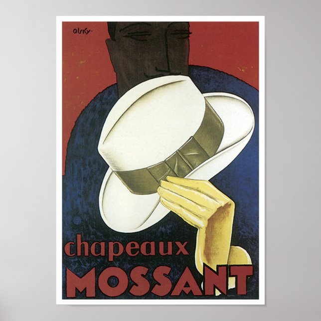 Chaneaux Mossant Vintag Apparel Ad Poster (Vorne)