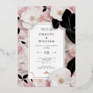 Chanel-inspiriert Luxusfolie Einladung