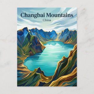 Changbai-Gebirge China Postkarte