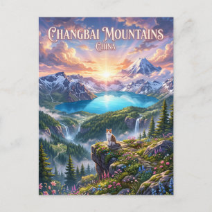 Changbai-Gebirge China Postkarte