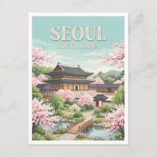 Changdeokgung-Palast Seoul Südkorea Postkarte