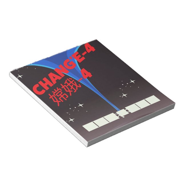 Chang'e-4 China Raum Art. Notizblock (angewinkelt)