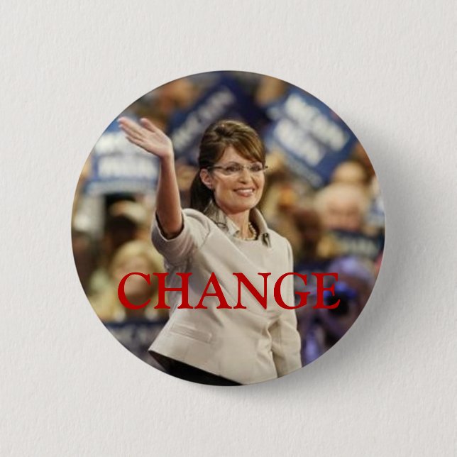 CHANGE-SARAH PALIN BUTTON (Vorderseite)