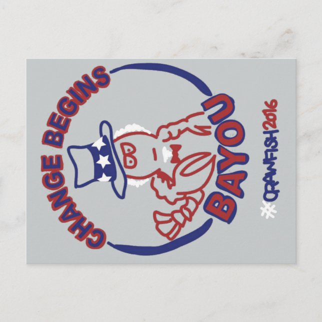 #ChangeBeginsBayou Postcard Postkarte (Vorderseite)