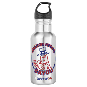 #ChangeBeginsBayou Wasser-Flasche Trinkflasche
