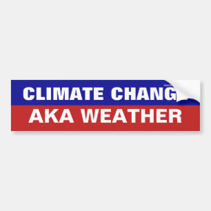 Changement climatique Sticker pour pare-chocs mét