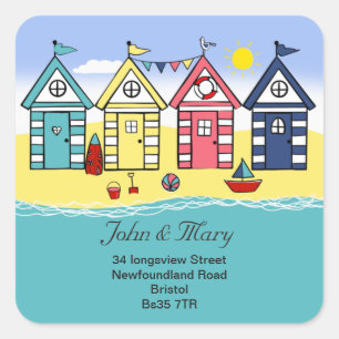 Changement d'adresse autocollant de la case de pla