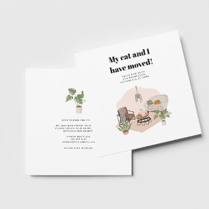 Changement d'adresse Boho Moving Faire-part