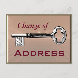 Changement d'adresse - carte postale