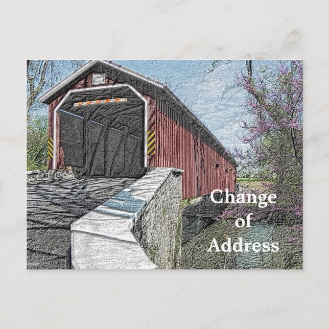 Changement d'adresse - cartes postales (Devant)