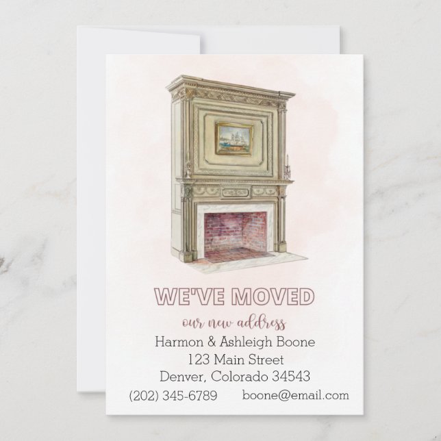 Changement d'adresse Faire-part de déplacement, ch (Devant)