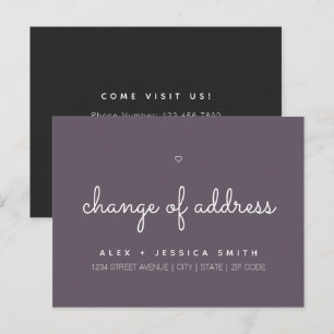 Changement d'adresse Nous avons déplacé une carte