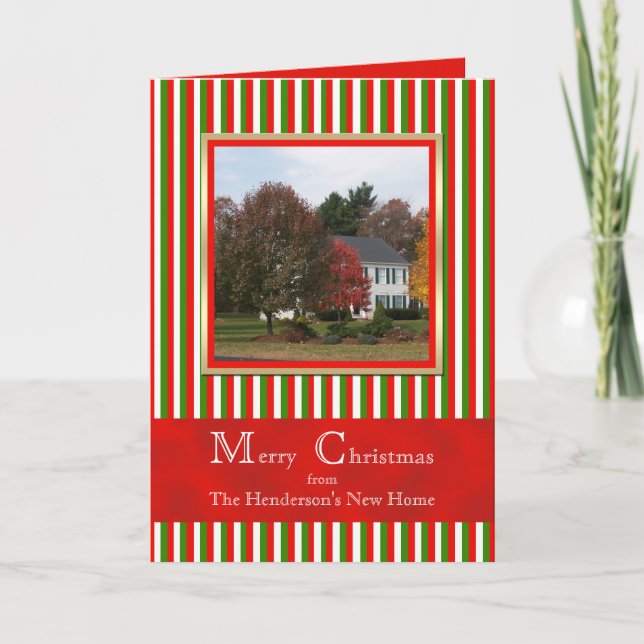 Changement d'adresse Photo Carte de Noël (Devant)
