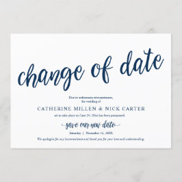 Changement de date de mariage, Navy, Carte de Reme