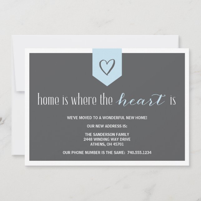 Changement de Faire-part d'adresse (Devant)