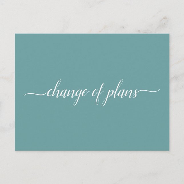 Changement de plans Faire-part de mariage annulé o (Devant)