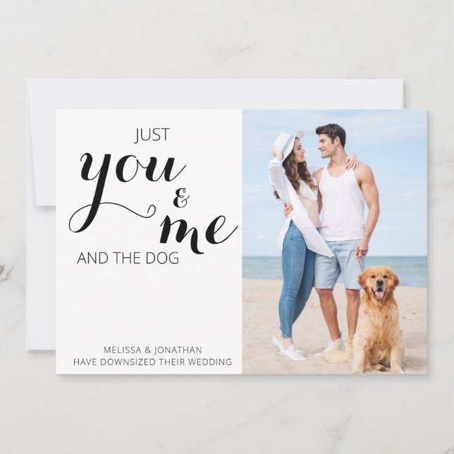 Changement de plans Mariage de chien Faire-part (Devant)