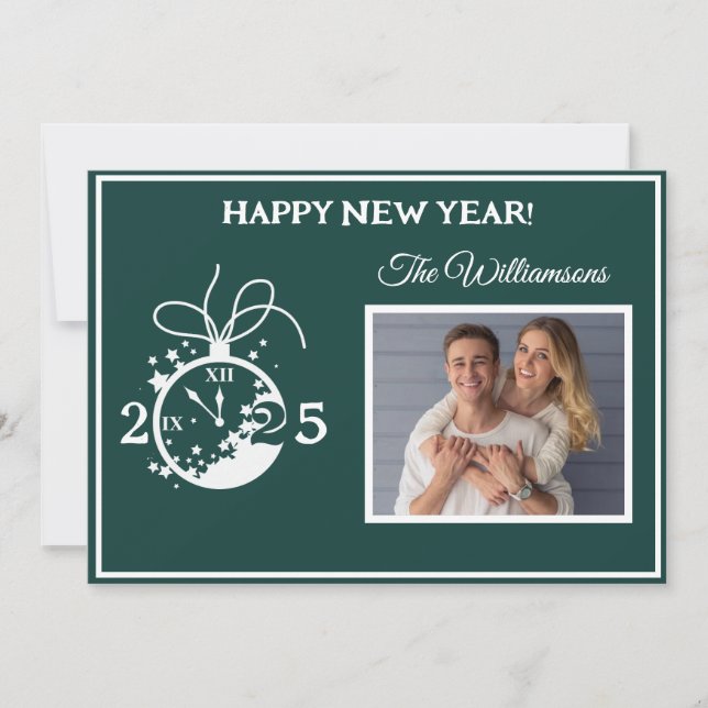 Changer d'année Bonne nouvelle année Carte photo 4 (Devant)
