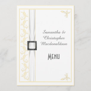 Changer de couleur blanc dentelle mariage menu