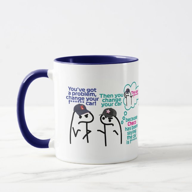 Changer de voiture - Drôle Motorsport Citation Mug (Gauche)