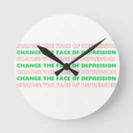 Changer le visage de la dépression_ horloge murale