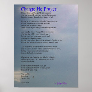 Changez-moi affiche de prière