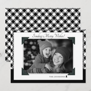 Changez votre photo en carte de Noël vacances noir