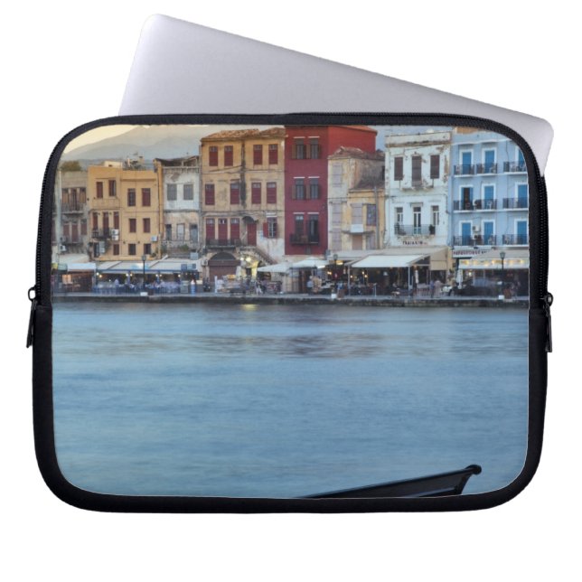 Chania at dusk, Chania, Kreta, Griechenland Laptopschutzhülle (Vorderseite)