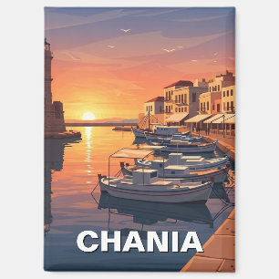 Chania Griechenland Reise Magnet