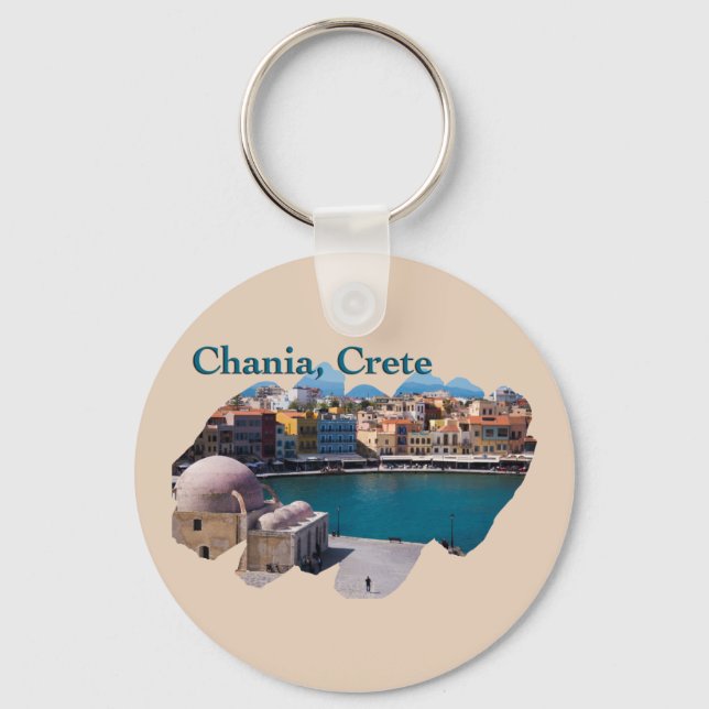 Chania, Kreta: Venezianischer Hafen Schlüsselanhänger (Vorderseite)