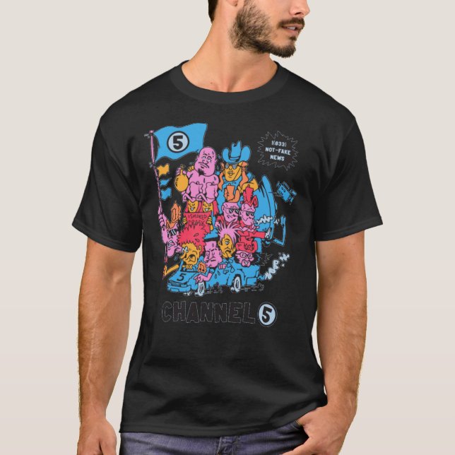 Channel 5, Rennen Sie Ihre Nachrichten! Klassische T-Shirt (Vorderseite)