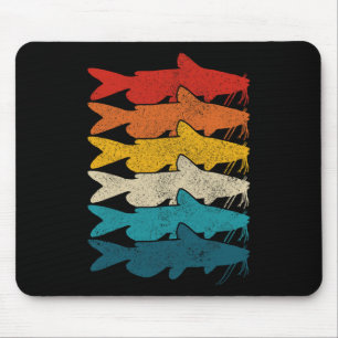 Channel Catfish Vintager Fisch Fisch Fisch Fischen Mousepad
