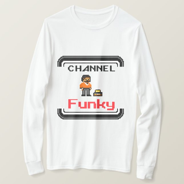 Channel Funky Pixel Art T-Shirt (Design vorne)